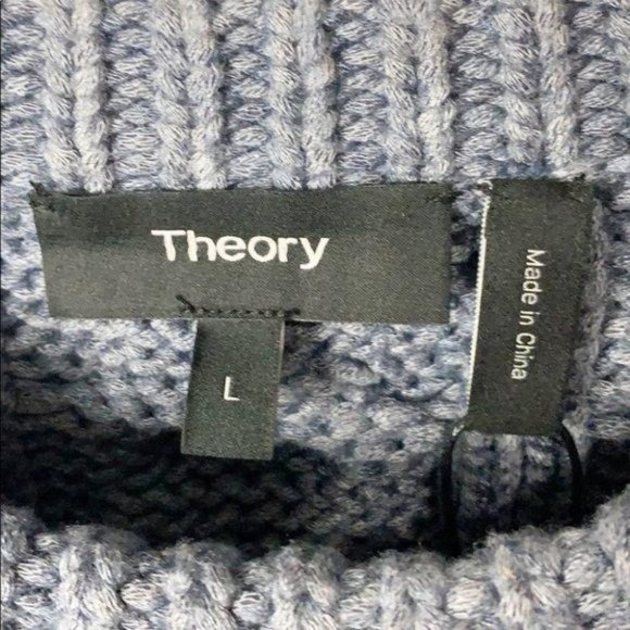 Theory Twisting Cable Knit Sweater Crew Neck Large - Picture 4 of 6